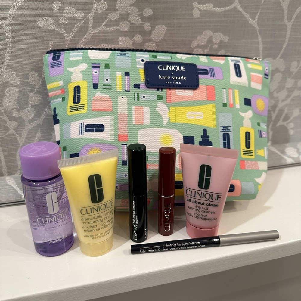 NIB Clinique X Kate Spade Makeup and Skincare Gift Set